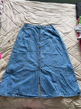 Hunt Club Ladies Jean Maxi Skirt